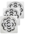 Hot selling in Europe and America 5D 7pairs packed in one Lotus tray eyelashes